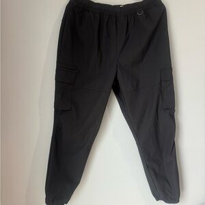 Men's Black Joggers with Cargo Pocket